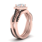 Load image into Gallery viewer, round-cut-halo-black-diamond-infinity-bridal-set-in-rose-gold-FD9212ROGBLACK-NL-RG-B2.jpg

