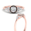 Load image into Gallery viewer, round-cut-halo-cluster-accent-black-diamond-engagement-ring-in-rose-gold-FD10512RORGBLACKANGLE3-NL-RG.jpg?v=1770117321
