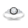 Load image into Gallery viewer, round-cut-halo-cluster-accent-black-diamond-engagement-ring-in-white-gold-FD10512RORGBLACKANGLE5-NL-WG.jpg?v=1770117321