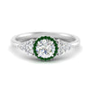 Load image into Gallery viewer, round-cut-halo-cluster-accent-emerald-engagement-ring-in-white-gold-FD10512RORGEMGR-NL-WG.jpg?v=1770117321