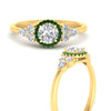 Load image into Gallery viewer, round-cut-halo-cluster-accent-emerald-engagement-ring-in-yellow-gold-FD10512RORGEMGRANGLE3-NL-YG.jpg?v=1770117321