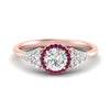 Load image into Gallery viewer, round-cut-halo-cluster-accent-pink-sapphire-engagement-ring-in-rose-gold-FD10512RORGSADRPI-NL-RG.jpg?v=1770117321