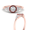 Load image into Gallery viewer, round-cut-halo-cluster-accent-ruby-engagement-ring-in-rose-gold-FD10512RORGRUDRANGLE3-NL-RG.jpg?v=1770117321