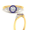 Load image into Gallery viewer, round-cut-halo-cluster-accent-sapphire-engagement-ring-in-yellow-gold-FD10512RORGSABLANGLE3-NL-YG.jpg?v=1770117321