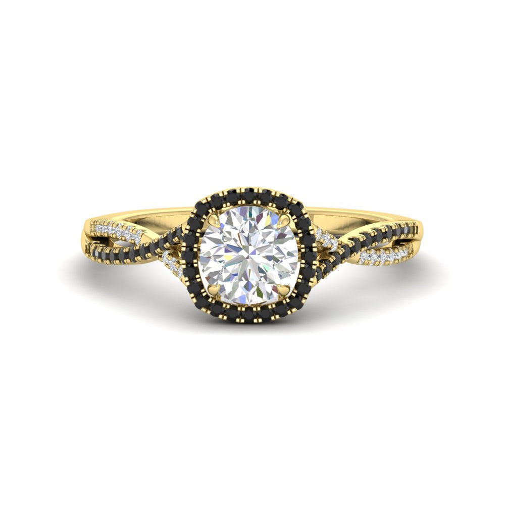 round-cut-halo-diamond-engagement-ring-with-black-diamond-in-FD11140RORGBLACKANGLE3-NL-YG