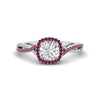 Load image into Gallery viewer, round-cut-halo-diamond-engagement-ring-with-pink-sapphire-in-FD11140RORGSADRPIANGLE3-NL-WG