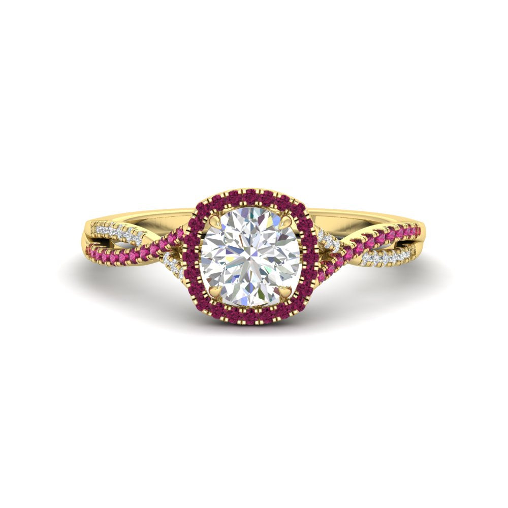 round-cut-halo-diamond-engagement-ring-with-pink-sapphire-in-FD11140RORGSADRPIANGLE3-NL-YG