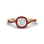 Load image into Gallery viewer, round-cut-halo-diamond-engagement-ring-with-ruby-in-FD11140RORGRUDRANGLE3-NL-RG
