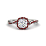 Load image into Gallery viewer, round-cut-halo-diamond-engagement-ring-with-ruby-in-FD11140RORGRUDRANGLE3-NL-WG
