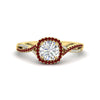 Load image into Gallery viewer, round-cut-halo-diamond-engagement-ring-with-ruby-in-FD11140RORGRUDRANGLE3-NL-YG