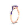 Load image into Gallery viewer, round-cut-halo-diamond-engagement-ring-with-sapphire-in-FD11140RORGSABLANGLE3-NL-RG