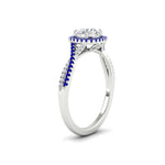 Load image into Gallery viewer, round-cut-halo-diamond-engagement-ring-with-sapphire-in-FD11140RORGSABLANGLE3-NL-WG

