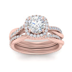 Load image into Gallery viewer, round-cut-halo-diamond-infinity-bridal-set-in-rose-gold-FD9212RO-NL-RG-B2.jpg