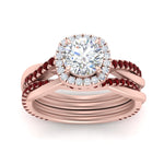 Load image into Gallery viewer, round-cut-halo-ruby-infinity-bridal-set-in-rose-gold-FD9212ROGRUDR-NL-RG-B2.jpg