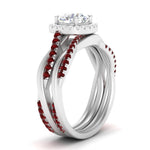 Load image into Gallery viewer, round-cut-halo-ruby-infinity-bridal-set-in-white-gold-FD9212ROGRUDR-NL-WG-B2.jpg