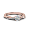 Load image into Gallery viewer, round-cut-infinity-twist-diamond-engagement-ring-in-14K-rose-gold-FD8253ROR-NL-RG
