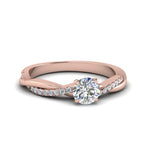 Load image into Gallery viewer, round-cut-infinity-twist-diamond-engagement-ring-in-14K-rose-gold-FD8253ROR-NL-RG
