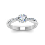 Load image into Gallery viewer, round-cut-infinity-twist-diamond-engagement-ring-in-white-gold-FD8253RORHAND-NL-WG
