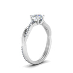 Load image into Gallery viewer, round-cut-infinity-twist-diamond-engagement-ring-in-white-gold-FD8253RORHAND-NL-WG
