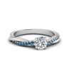 Load image into Gallery viewer, round-cut-infinity-twist-diamond-engagement-ring-with-ice-blue-topaz-in-14K-white-gold-FD8253RORGICBLTO-NL-WG