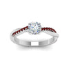 Load image into Gallery viewer, round-cut-infinity-twist-diamond-engagement-ring-with-ruby-in-14K-white-gold-FD8253RORGRUDR-NL-WG