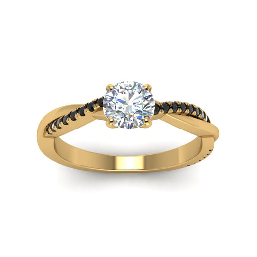 round-cut-infinity-twist-engagement-ring-with-black-diamond-in-14K-yellow-gold-FD8253RORGBLACK-NL-YG