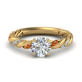 Thumbnail 66 - round-cut-orange-sapphire-twisted-vine-engagement-ring-in-yellow-gold-FD9127RORGSAOR-NL-YG