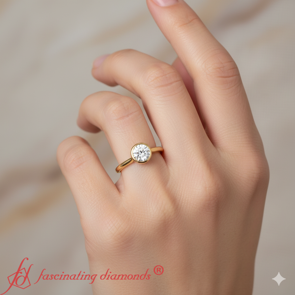 round-cut-petite-bezel-solitaire-engagement-ring-yellow-gold-fdenr2992-model