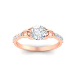Load image into Gallery viewer, round-cut-petite-pave-diamond-fancy-engagement-ring-for-women-in-rose-gold-fdenr8061roangle5-nl-rg?v=1757494978
