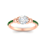 Load image into Gallery viewer, round-cut-petite-pave-emerald-fancy-engagement-ring-for-women-in-rose-gold-fdenr8061rogemgrangle5-nl-rg?v=1757494978
