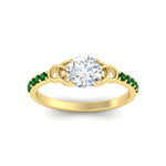 Load image into Gallery viewer, round-cut-petite-pave-emerald-fancy-engagement-ring-for-women-in-yellow-gold-fdenr8061rogemgrangle5-nl-yg_32af0dce-1cce-44cf-88c1-167f6072deb7?v=1757495079

