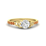 Load image into Gallery viewer, round-cut-petite-pave-orange-sapphire-fancy-engagement-ring-for-women-in-yellow-gold-fdenr8061rogsaorsleep-nl-yg?v=1757494978
