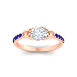 Load image into Gallery viewer, round-cut-petite-pave-sapphire-fancy-engagement-ring-for-women-in-rose-gold-fdenr8061rogsablangle5-nl-rg_6323739e-10e7-498e-9f98-2b3d8d206926?v=1757495080
