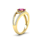 Load image into Gallery viewer, round-cut-pink-sapphire-halo-swirl-split-diamond-engagement-ring-in-yellow-gold-FD11180RORGSADRPI-NL-YG-GS.jpg

