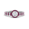 Load image into Gallery viewer, round-cut-pink-sapphire-halo-wedding-ring-set-in-white-gold-FD8523ROGSADRPI-NL-WG