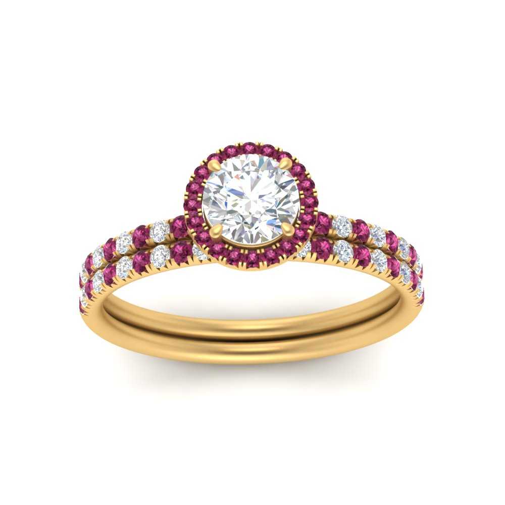 round-cut-pink-sapphire-halo-wedding-ring-set-in-yellow-gold-FD8523ROGSADRPI-NL-YG