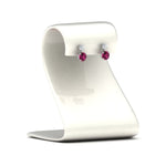 Load image into Gallery viewer, round-cut-pink-sapphire-stud-earrings-with-drop-design-in-white-gold-fdear11550rogsadrpistand-nl-wg.jpg?v=1769066477