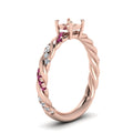 Thumbnail 38 - round-cut-pink-sapphire-twisted-vine-engagement-ring-in-rose-gold-FD9127RORGSADRPIANGLE2-NL-RG