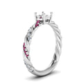 Thumbnail 10 - round-cut-pink-sapphire-twisted-vine-engagement-ring-in-white-gold-FD9127RORGSADRPIANGLE2-NL-WG