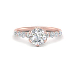 Load image into Gallery viewer, round-cut-prong-studded-accented-solitaire-engagement-ring-in-FD10955RORANGLE3-NL-RG

