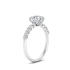 Load image into Gallery viewer, round-cut-prong-studded-accented-solitaire-engagement-ring-in-FD10955RORANGLE3-NL-WG