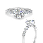 Load image into Gallery viewer, round-cut-prong-studded-accented-solitaire-engagement-ring-in-FD10955RORANGLE3-NL-WG
