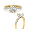 Load image into Gallery viewer, round-cut-prong-studded-accented-solitaire-engagement-ring-in-FD10955RORANGLE3-NL-YG