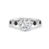 Load image into Gallery viewer, round-cut-prong-studded-black-diamond-accented-solitaire-engagement-ring-in-FD10955RORGBLACKANGLE3-NL-WG