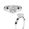 Load image into Gallery viewer, round-cut-prong-studded-black-diamond-accented-solitaire-engagement-ring-in-FD10955RORGBLACKANGLE3-NL-WG