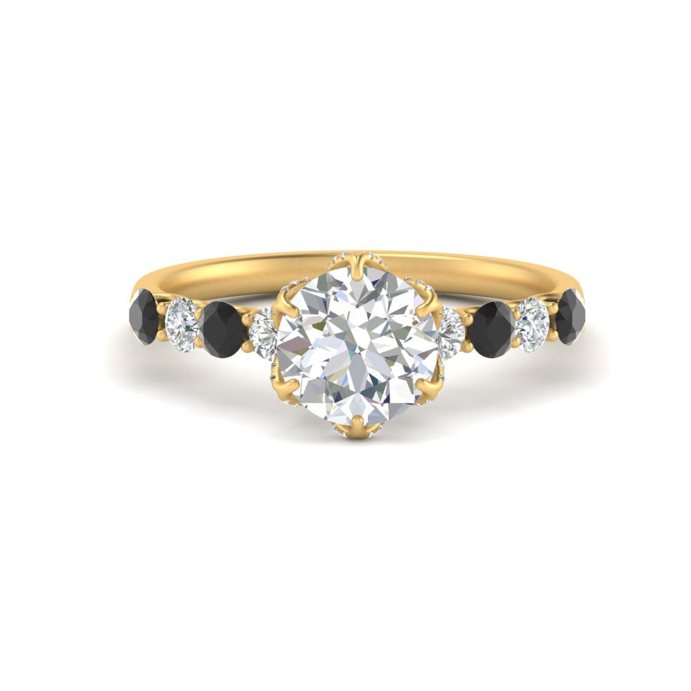 round-cut-prong-studded-black-diamond-accented-solitaire-engagement-ring-in-FD10955RORGBLACKANGLE3-NL-YG