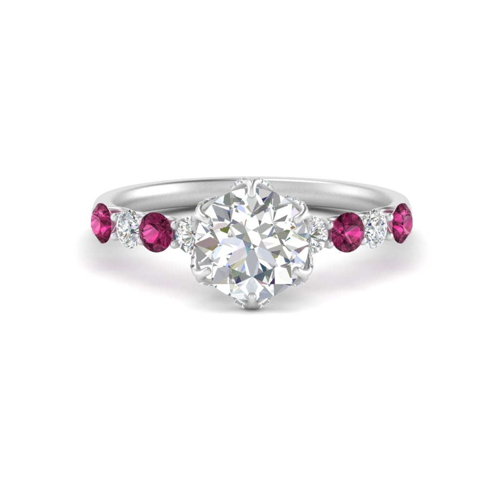 round-cut-prong-studded-pink-sapphire-accented-solitaire-engagement-ring-in-FD10955RORGSADRPIANGLE3-NL-WG