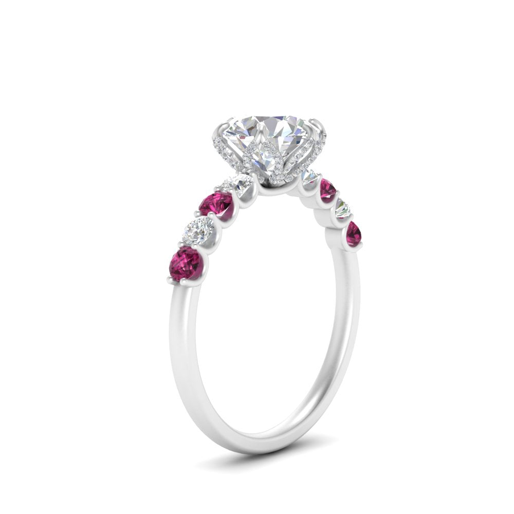 round-cut-prong-studded-pink-sapphire-accented-solitaire-engagement-ring-in-FD10955RORGSADRPIANGLE3-NL-WG