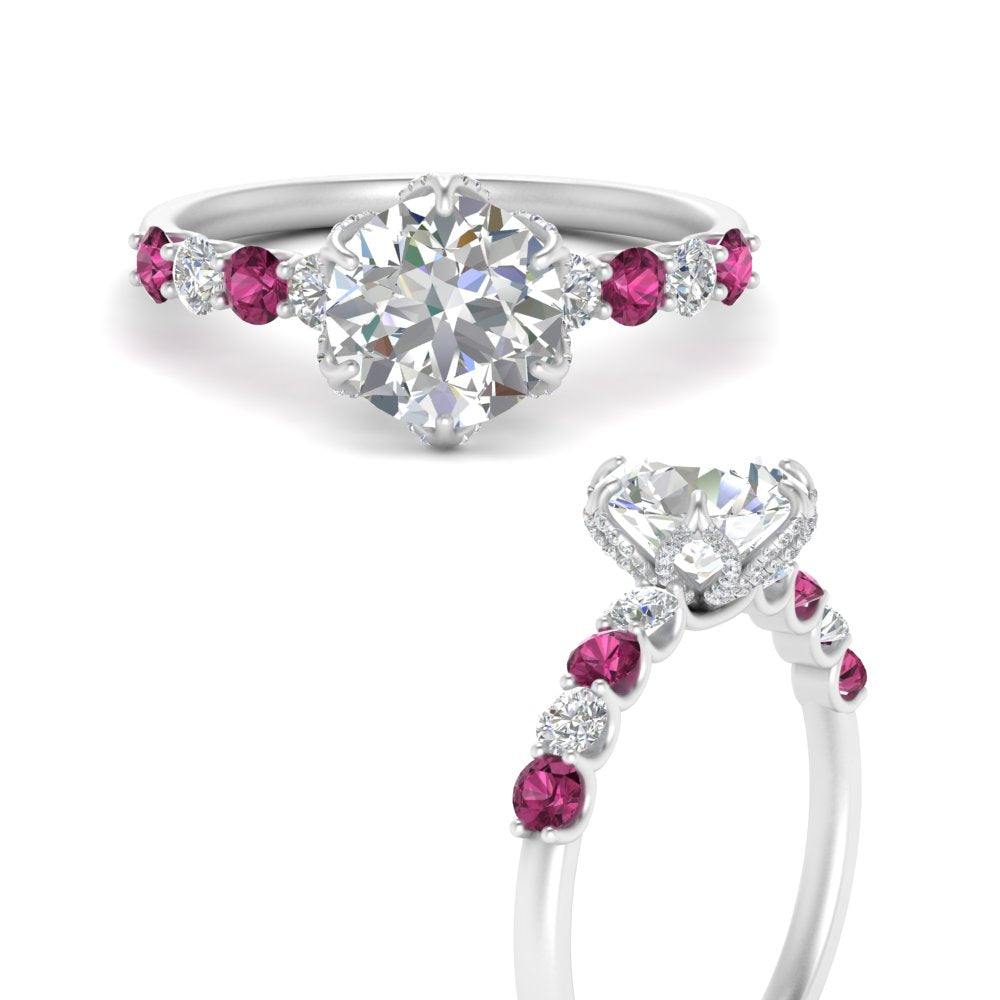 round-cut-prong-studded-pink-sapphire-accented-solitaire-engagement-ring-in-FD10955RORGSADRPIANGLE3-NL-WG