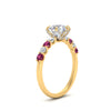 Load image into Gallery viewer, round-cut-prong-studded-pink-sapphire-accented-solitaire-engagement-ring-in-FD10955RORGSADRPIANGLE3-NL-YG